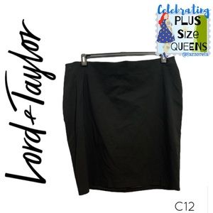 NWT L&T Black Skirt 22W (C12)